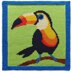 Tropical animals Knit Pattern Set - Panda, Toucan, Lemur and Frog
