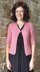 Maree Plus - Ladies plus size 8ply V neck lace cardigan with elbow length sleeves