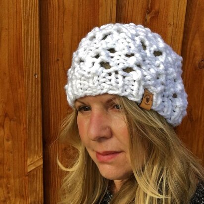 Snowflake Beanie - knitting pattern