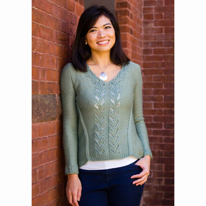 777 Sabine Pullover - Sweater Knitting Pattern for Women in Valley Yarns Colrain