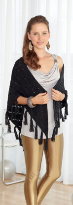Shawl and Wrap in Sirdar Soukie DK - 7093 - Downloadable PDF