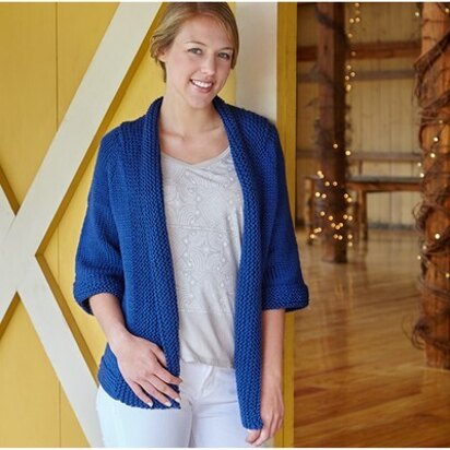 706 Julia Cardigan - Knitting Pattern for Women in Valley Yarns Valley Superwash Bulky