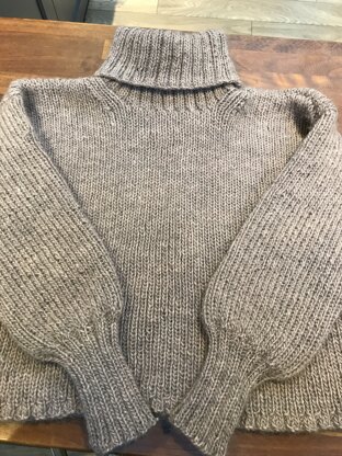 Cropped polo neck