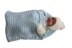 Baby doll sleeping bag blue