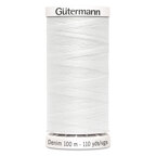 Gütermann Denim-Faden: 100 m - White (1016)