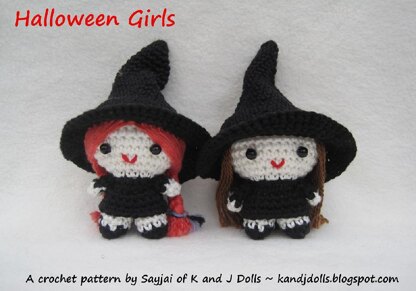 Halloween Girls PDF Amigurumi crochet pattern