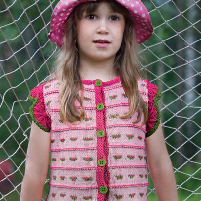 Mini Watermelons Cardigan in Knit One Crochet Too Babyboo - 1738 - Downloadable PDF