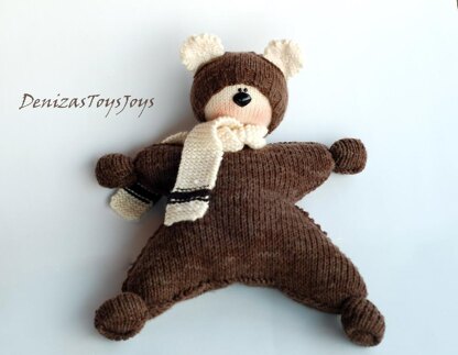 Waldorf knitted Bear doll for small babies