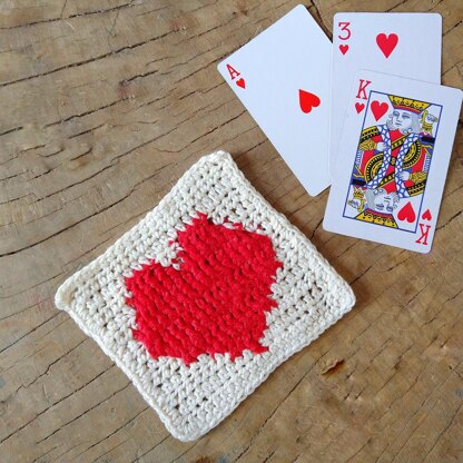 4 Playing Card Squares