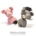 Pig & Wild Boar / Cochon & Sanglier - Amigurumi Crochet - FROGandTOAD Créations