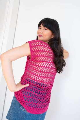 Venturi Top in Berroco Modern Cotton DK - Downloadable PDF