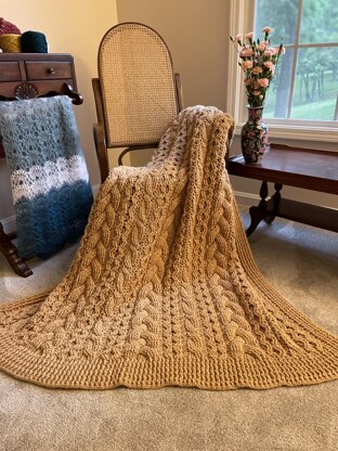 Celtic Braided Throw Crochet pattern by Bonnie Barker LoveCrafts