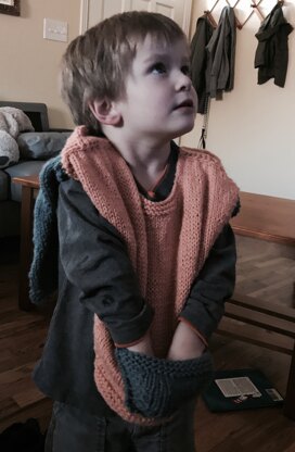 Toddler 3 Knitted Poncho