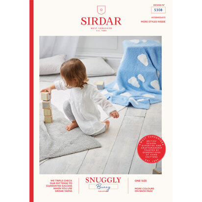 Sirdar 5308 Blanket in Snuggly Bunny PDF