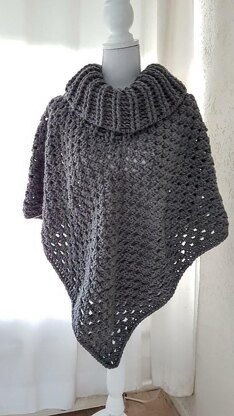 Cozy Poncho Crochet pattern by Frisian Knitting | LoveCrafts