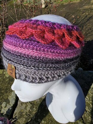 Dragon scale ear warmer cowl