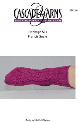 Frances Socks in Cascade Heritage Silk - FW149