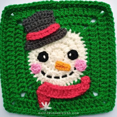 Snowman Granny Square