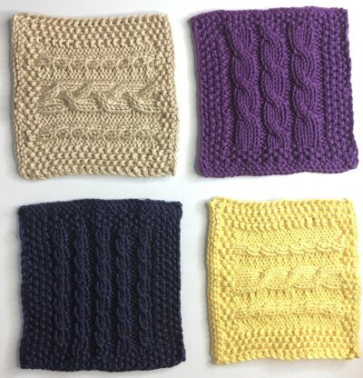 Cozy Cabled Coasters