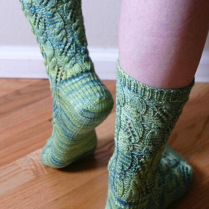 Cable & Lace Socks