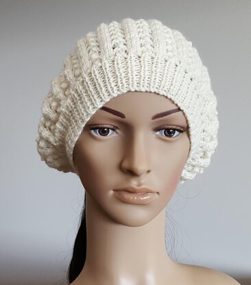 Felicity - slouchy lace beanie