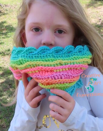 Coral Reef Sea Breeze Youth Infinity Scarf #7