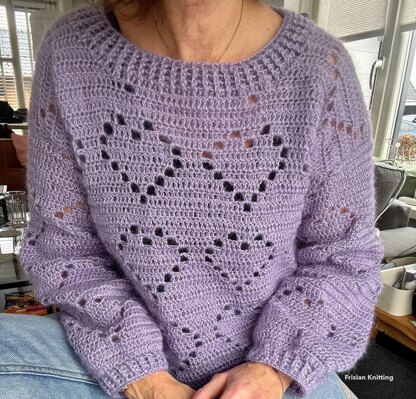 Mohair heart sweater Valentine