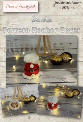 Santa Ferrero Rocher Cover Knitting Pattern