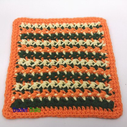 Lacy Textures Crochet Dishcloth