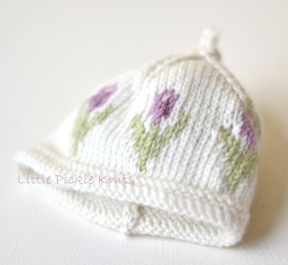 Baby beanie 'Little Tulip'