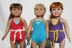 California Collection Beachwear, Knitting Patterns fit American Girl and other 18-Inch Dolls