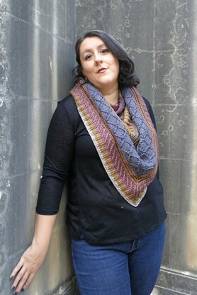 Metallic Twist Shawl