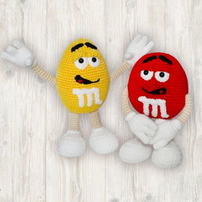 Crochet Candy Pattern, Crochet M and M Pattern