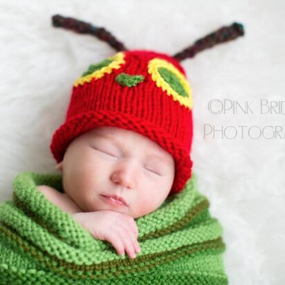 Hungry Caterpillar Cocoon N Hat - knitting pattern