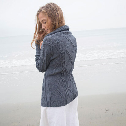 Larkspur Cardigan in Berroco Indigo - PDF353-1