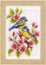 Vervaco Four Seasons Birds - Set of 4 Cross Stitch Kit - 8cm x 12cm