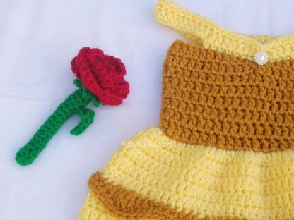 Princess Belle Hat and Dress Outfit