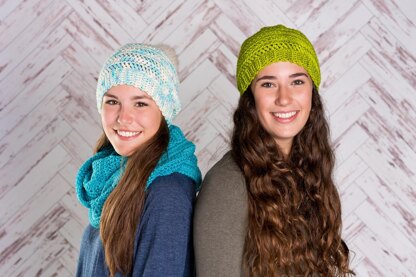 Eliane hat and infinity scarf set