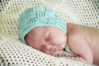 Basket Weave Baby Bonnet