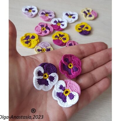 Pansies crochet