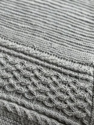 Gently Cabled Blanket