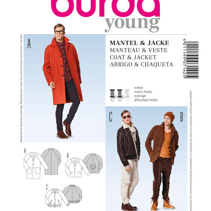 Burda Coat &Jacket Sewing Pattern B7142 - Paper Pattern, Size 34-44