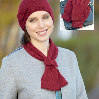 Hat, Scarf and Gloves in Sirdar Country Style 4 Ply - 7115 - Downloadable PDF