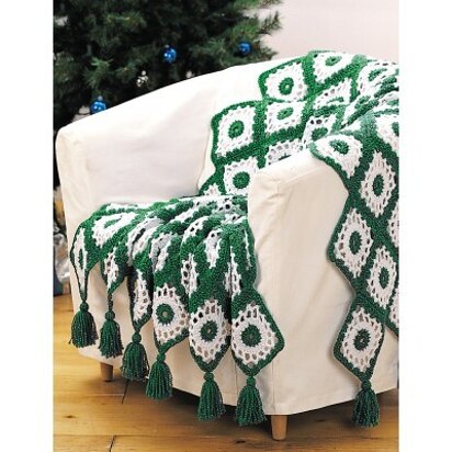 Crochet Afghan in Bernat Happy Holidays - Downloadable PDF