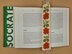 Orange flower bookmark - Traditional Romanian pattern