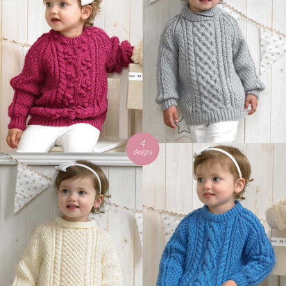 Aran Sweaters in Stylecraft Special Aran - 4175 - Downloadable PDF - knitting pattern