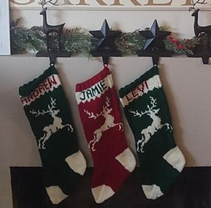 Flying Reindeer Stocking