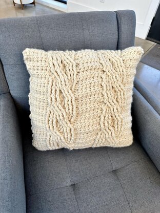 Two Cozy Cables Pillow
