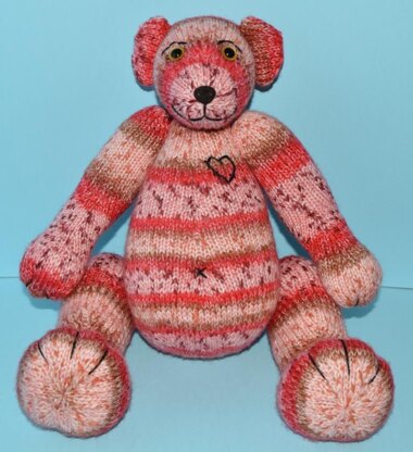 Cherry Heart Teddy Bear
