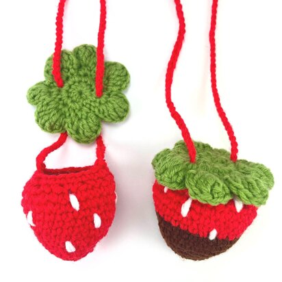 Mini Strawberry Charm Bag